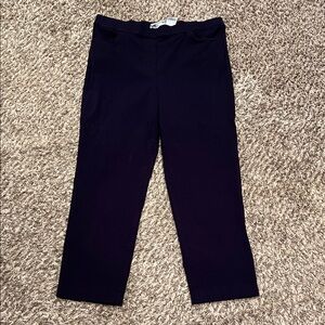 Alfred Dunner Women's Navy Cropped Pants